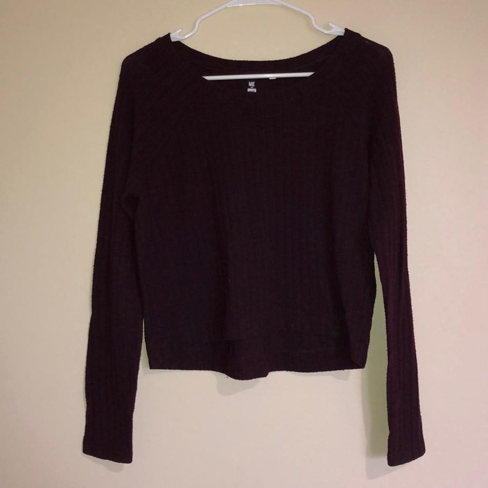 Red Ribbed Sweater